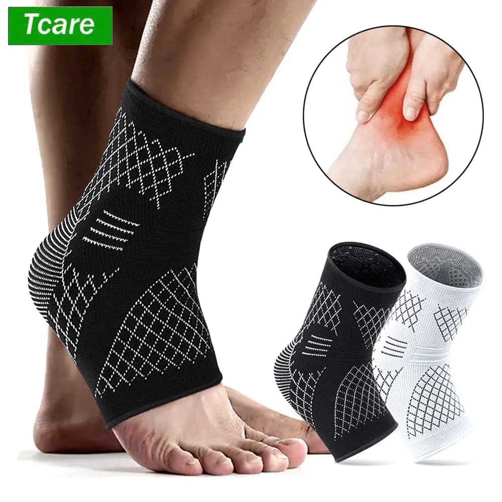 1 tutore di supporto per tendine d'Achille, calzino per fascite plantare, manica di compressione della caviglia per tendinite e sollievo dai piedi piatti unisex