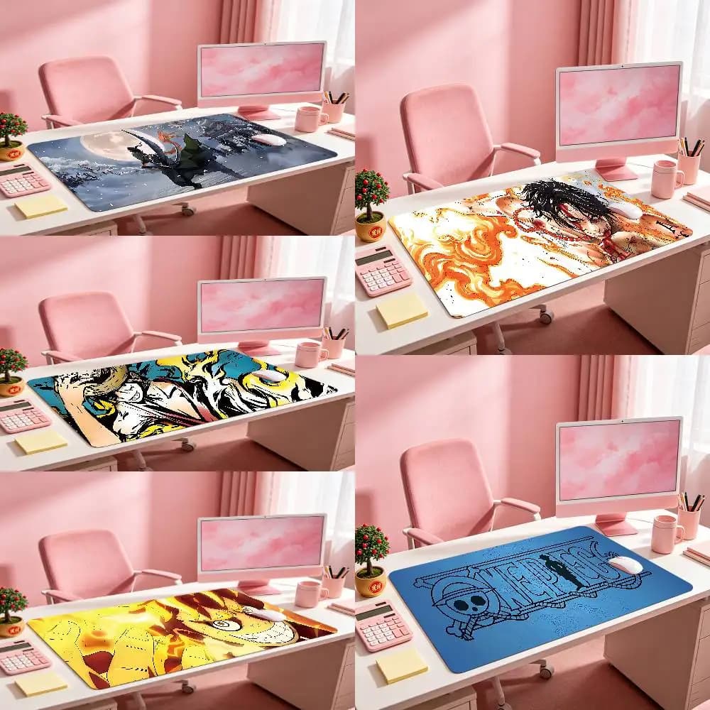 O-One-Piece R-Roronoa Z-Zoro Cartoon Large Deskmat Non-slip Waterproof Laptop Gaming Mouse Pad For Gamers