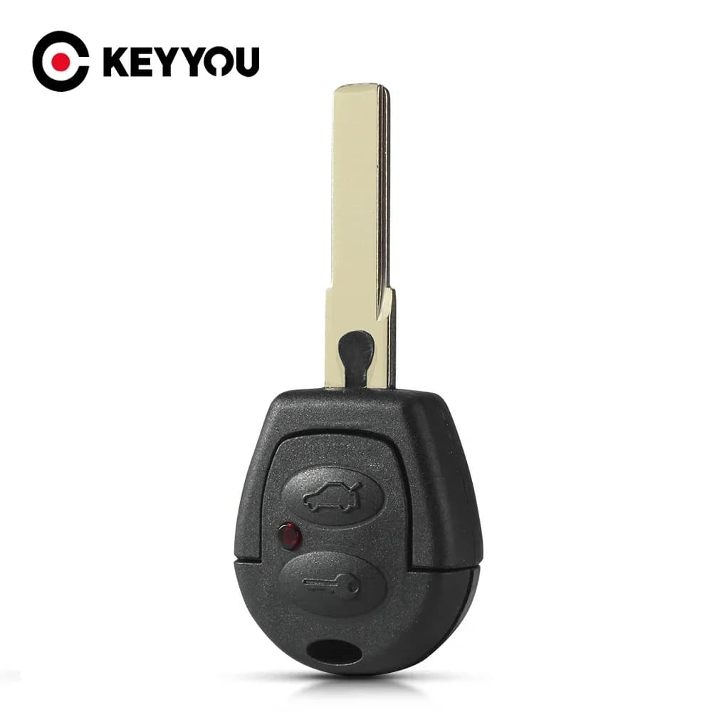 KEYYOU 2 pcs Remote Car Key Case Cover for VW Polo Golf Jetta Sharan for Seat Ibiza Leon Toledo Mii Altea for SKODA FABIA OCTAVIA