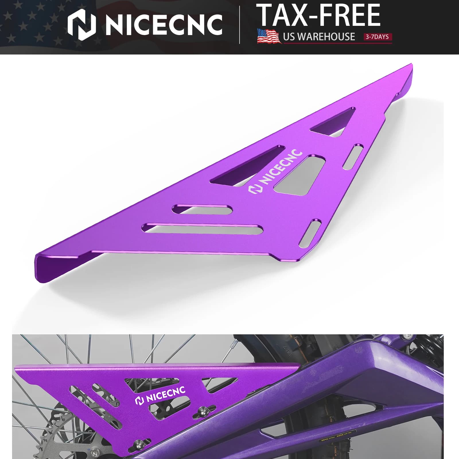 NICECNC For Surron Electric Bike Chain Protector For 2025 2024 2023 Surron Light Bee XS L1E Surron Accessories