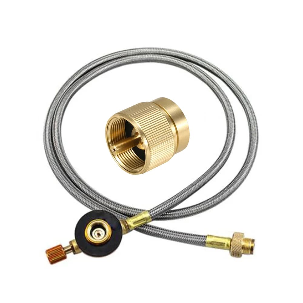 Extension line for gas reservoir inflating pipe with outdoor camping Lindal valve Extension line for 1 m flat gas tank connection
