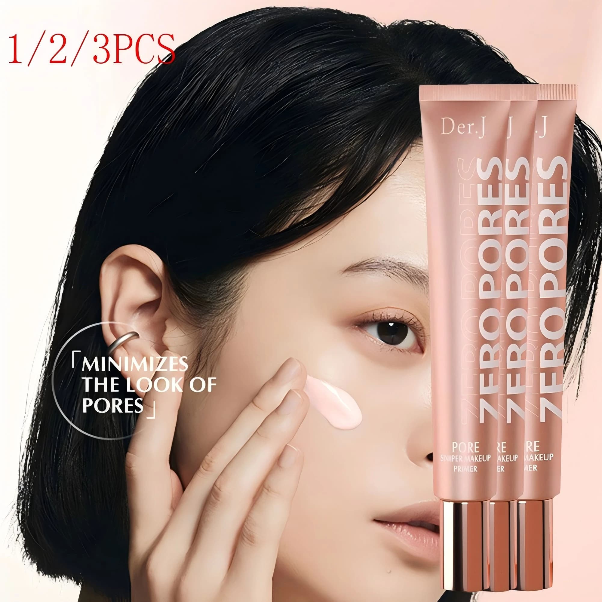Primer without pores Invisible Pore Corrector Moisturizing base for face Primer for makeup with oil control for smooth and flawless skin 1/2/3 pieces