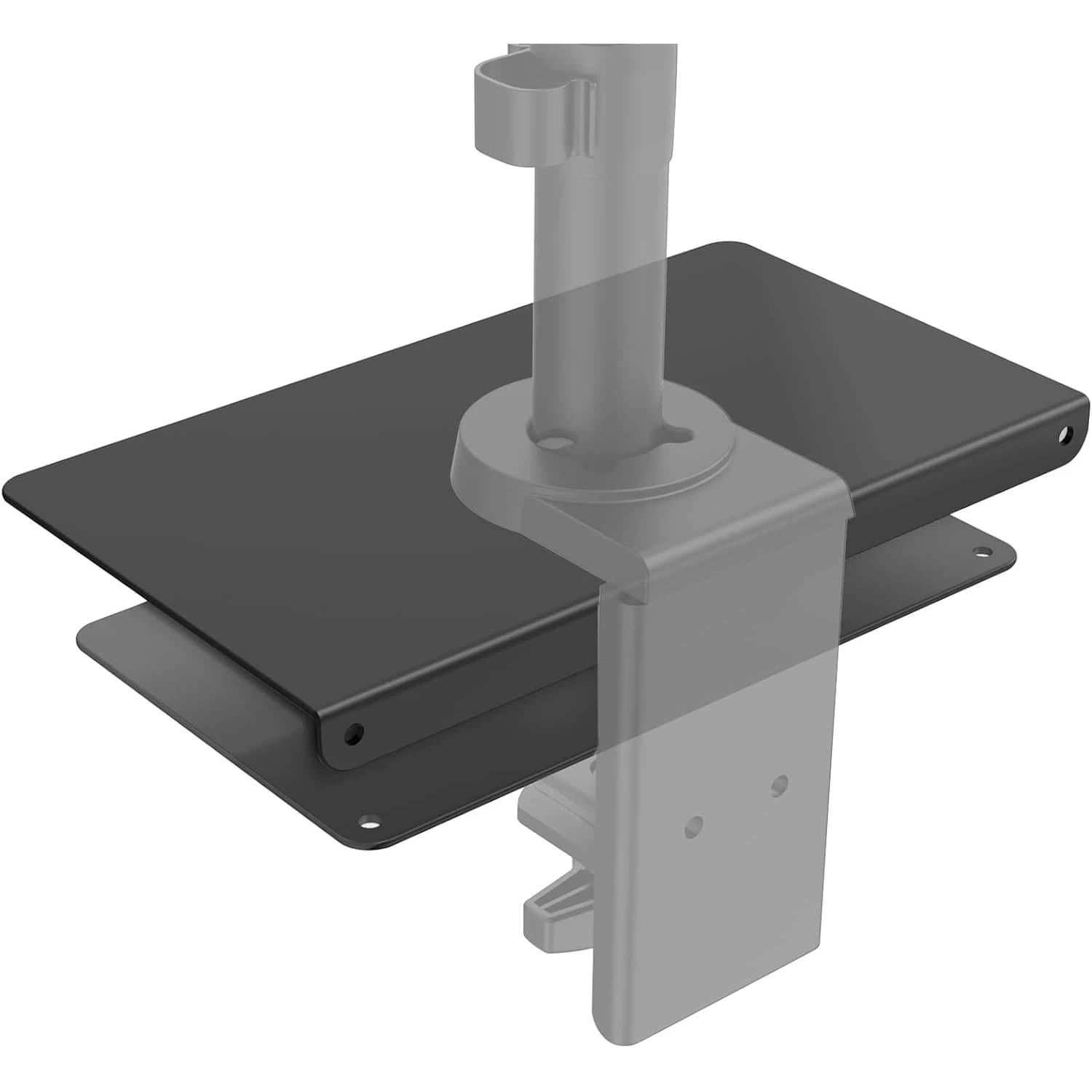 Monitor Mount Reinforcement Plate for Thin, Glass, and Other Fragile Table Tops, with Most Monitor Bracket (CGRP-B)