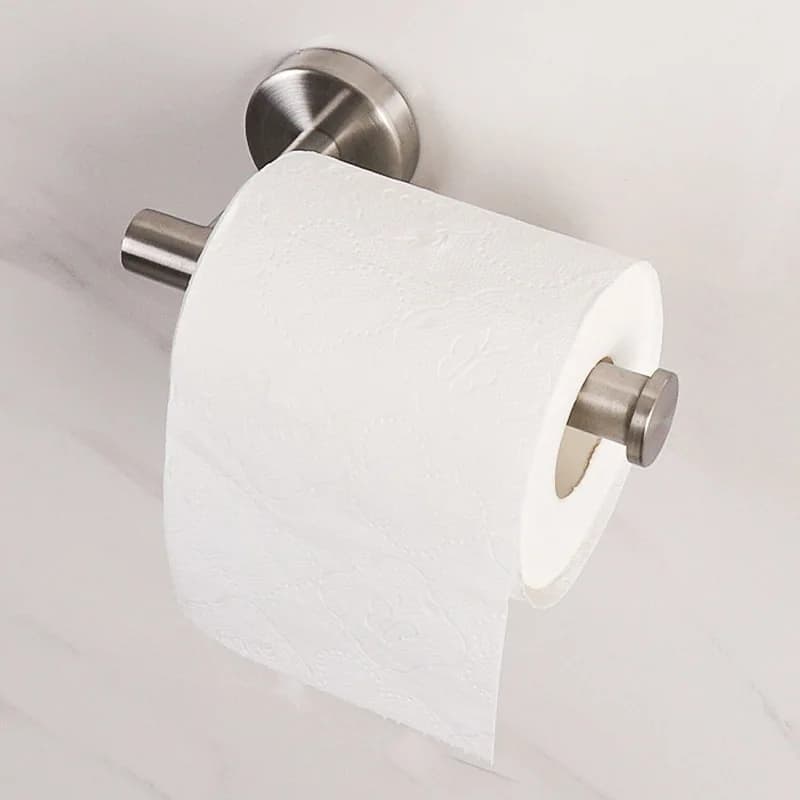 Porta carta igienica a parete senza punzonatura Porta carta igienica in rotolo da cucina per bagno in acciaio inossidabile anticorrosione antiruggine