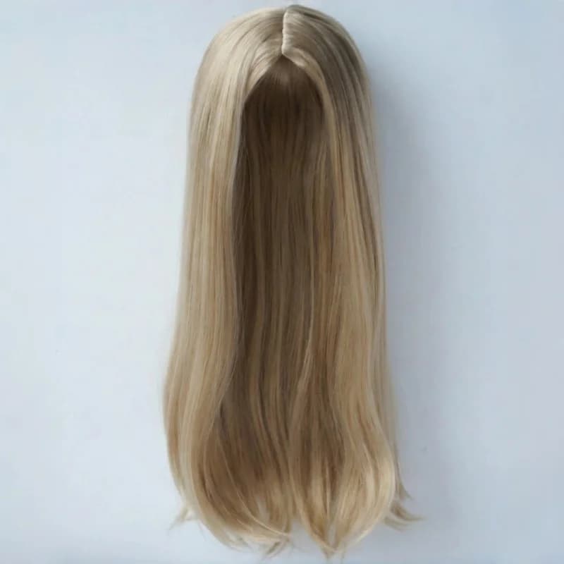 JD016 9-10 pollici 23-25cm 10-11 pollici parrucche BJD troncatura lunga capelli lisci bambola capelli Mohair sintetici morbidi accessori