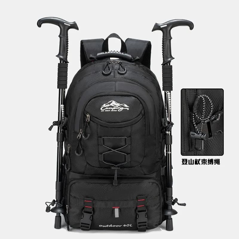 Zaino da trekking leggero e impermeabile da 40 litri, zaini da campeggio per uomo e donna, zaini da trekking