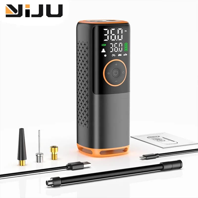 Compressore d'aria portatile per gonfiaggio pneumatici da 160 PSI con manometro per pneumatici per auto, biciclette, pneumatici per moto, palline ecc.