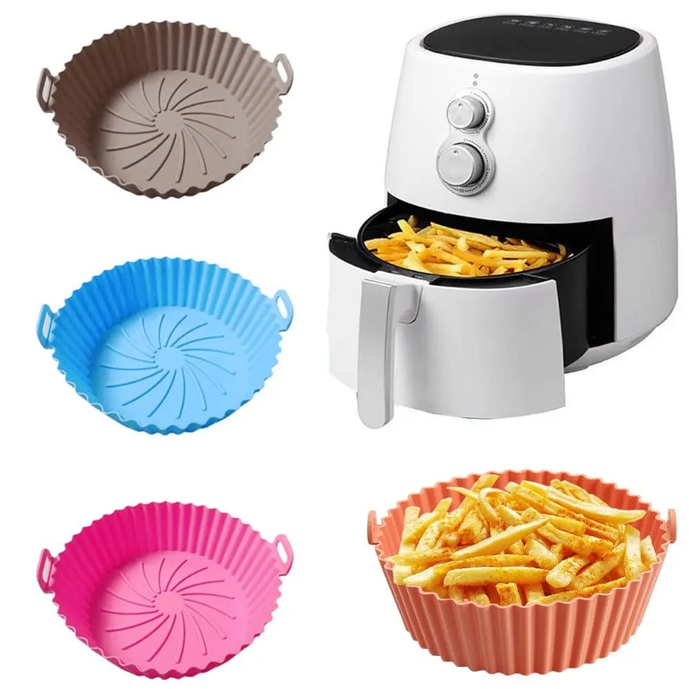 1 pz cestello da forno per friggitrice ad aria pentola in Silicone accessori per friggitrice rivestimenti di ricambio