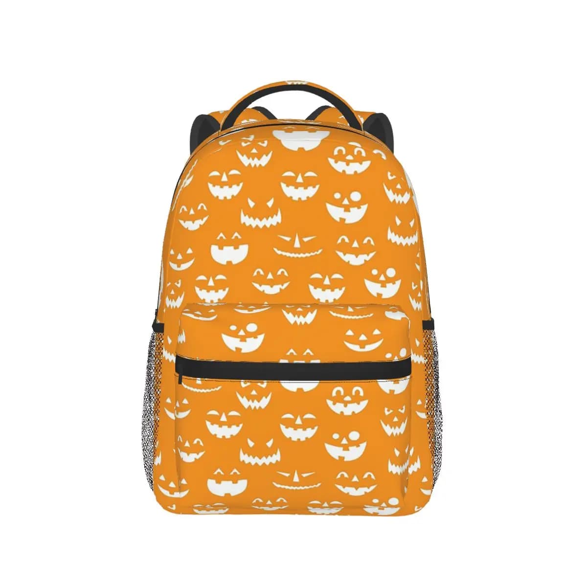 Halloween Pumpkin Smile Pattern Backpack Hot Sale Daypack Large Capacity Children BookBag School Bag Shoulder Bags for Men Women