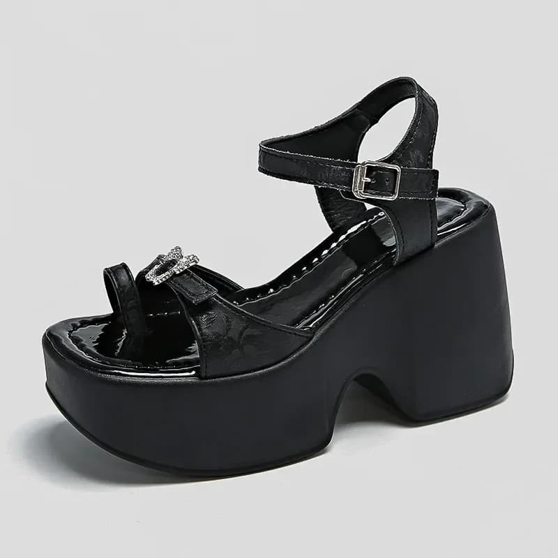 2024 New Summer Sandals Woman Comfortable Sandals with Wedge Shoes Casual Zapatos De Mujer Shoes Gladiator 10 CM