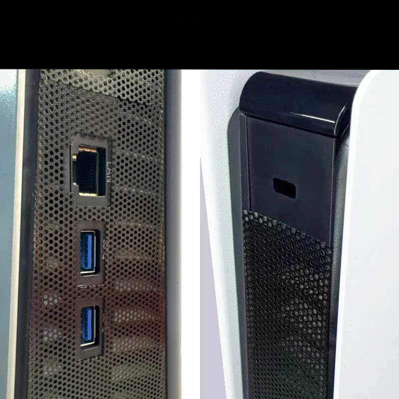 Rete di copertura antipolvere per console PS5 Slim Filtro antipolvere laterale Prese d'aria di raffreddamento Sporco Prevenire accessori per rete antipolvere a rete