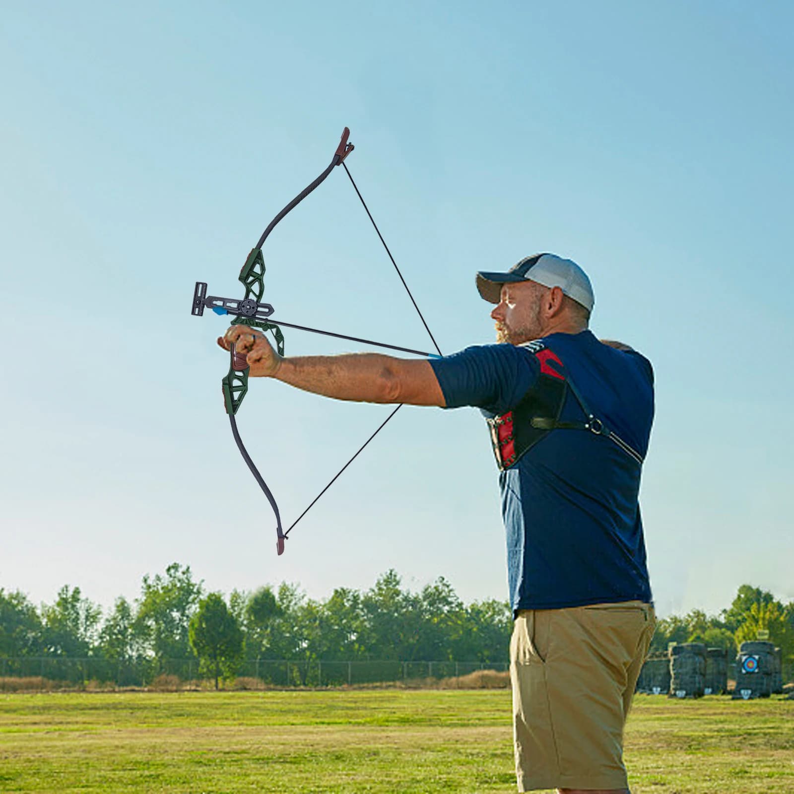 Kids Reverse Limb Bow and Arrows Toy Set with 3 Suction Cup Arrows Safe Target Practice Outdoor Play for Boys Girls 6+ Gifts
