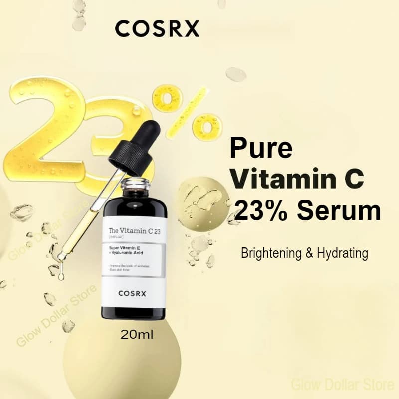 COSRX Pure Vitamin C serum 23% Vitamin E Hyaluronic Acid, Smoothing and Moisturizing Face Serum Dissolvency Thin Lines Korean Skin Care