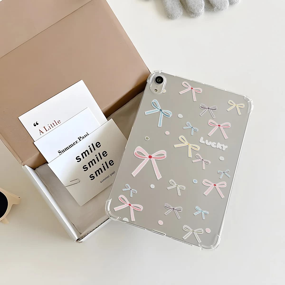 Crystal Clear Tablet Case for Samsung Galaxy Tab S9 S10 FE A9 A11 S7 S8 Plus Pink Blue Gradient Butterfly Y2K Ins Style Cover