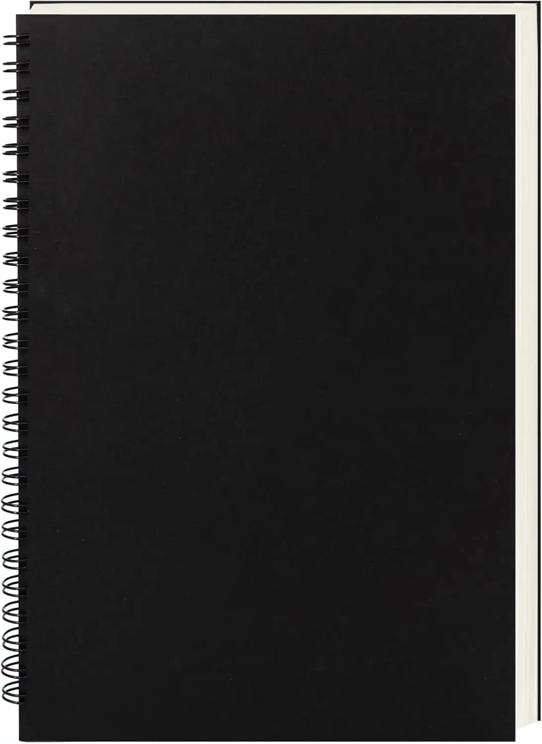 Quaderno a spirale con copertina morbida 9x6 pollici, blocco da disegno 100GSM, 160 pagine/80 fogli, diario bianco per scrivere e disegnare