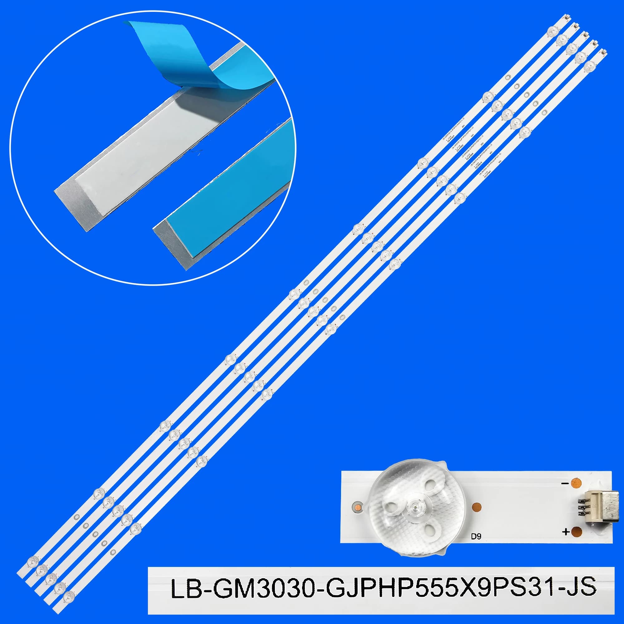 LED Backlight Strip For 55PUS7406/12 55PUS7406/60 55PUS7456/12 55PUS7506/12 55PUS7556/12 LB-GM3030-GJPHP555X9PS31-JS