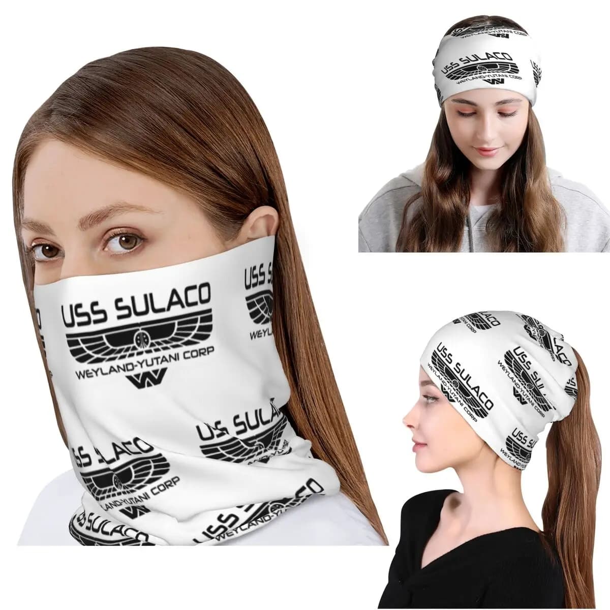 USSed Sulaco Bandana, Scaldacollo, Maschera, Sciarpa, Sciarpa Calda da Ciclismo, Berretto per Uomini, Donne, Adulti, Invernale