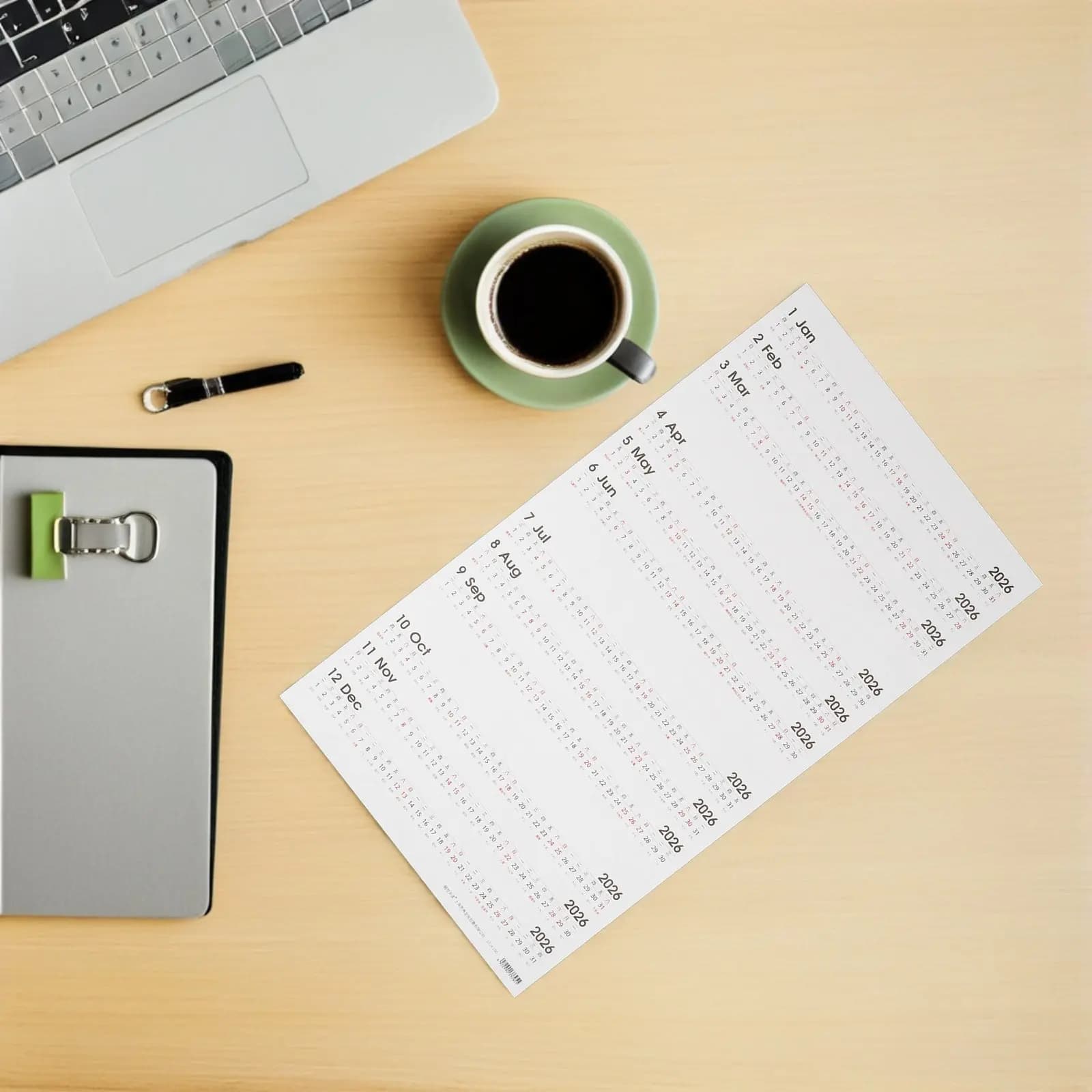 3 Fogli di Adesivi Calendario Giornaliero 2026, Adesivi per Pianificazione Mensile, Versatili con Forte Adesione, Estetici per Diario e Quaderno