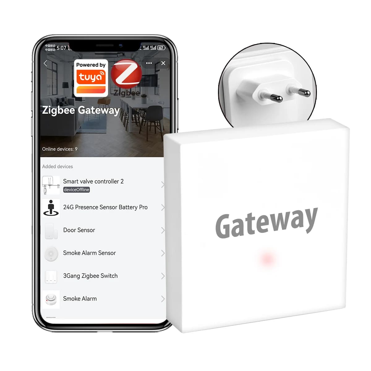 Tuya ZigBee Gateway Ripetitore Zigbee Gateway Amplificatore di segnale Extender per dispositivi domestici intelligenti Automazione intelligente per la vita intelligente