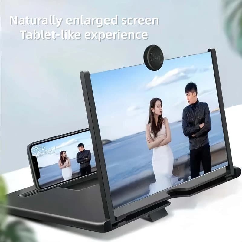 Phone Screen Magnifier 3D HD Desktop Projector for Seniors Video Watching Movie Night Home Travel Break Video Amplifier Glasses