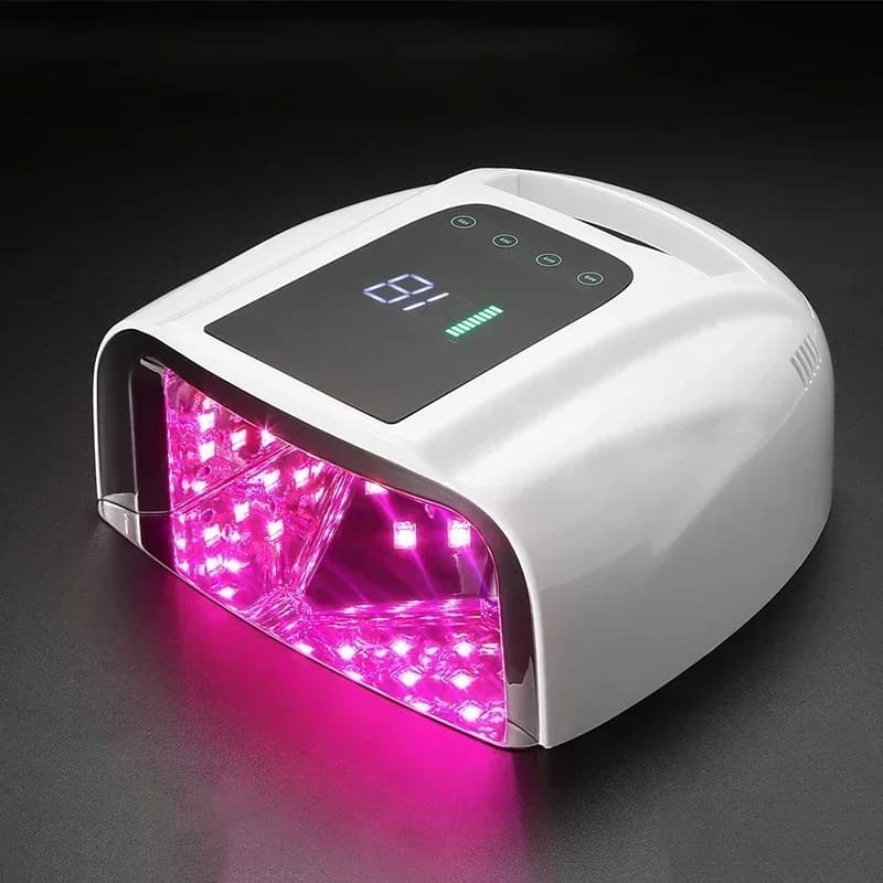 2025 Nuova lampada per unghie ricaricabile Cordless Gel Polish Dryer Luce UV per unghie Lampada per manicure Lampada LED UV per unghie senza fili