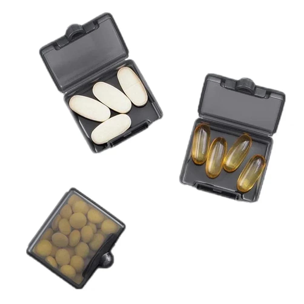 3 pcs portable small portable pill holder daily Mini travel pills with you portable storage box for medicines
