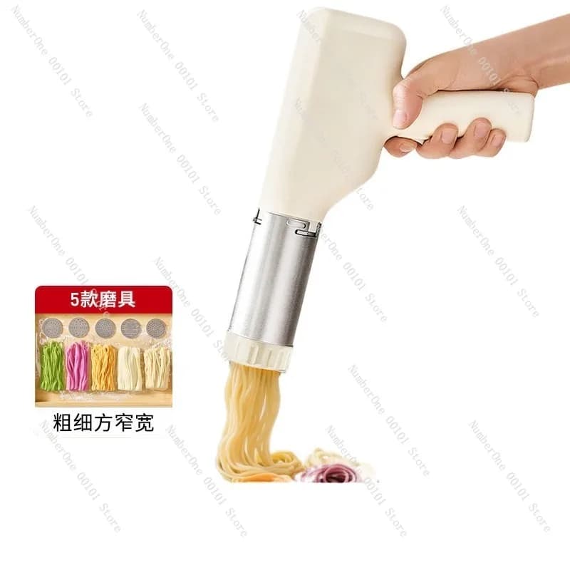 Macchina Automatica Elettrica per Fare la Pasta, Compatta e Portatile, Estrusore per Impasto, Piccola Macchina Domestica per Spaghetti Heluo