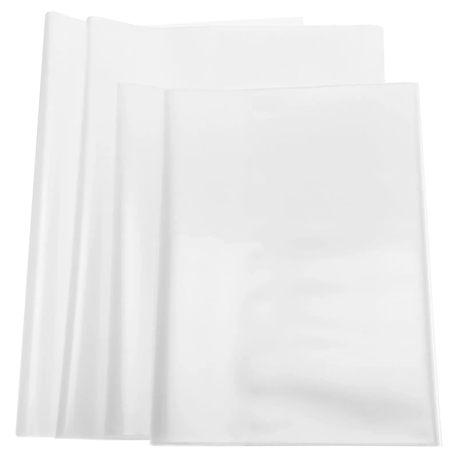 40 copertine per libri in plastica trasparente A5, impermeabili, antipolvere, sottili, protettive, per libri di testo, quaderni, diari, agende, ufficio