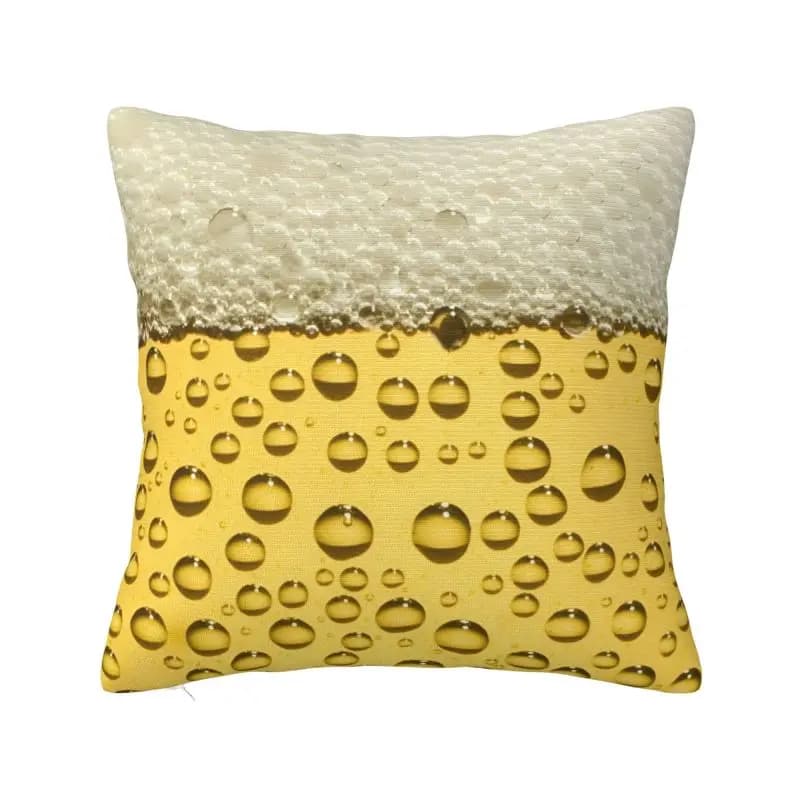 Luxury Beer Bubble Foam Pillow Pillow Decorative for Home Printing 3D Sofa Cushion Lining Polyester Dakimakura