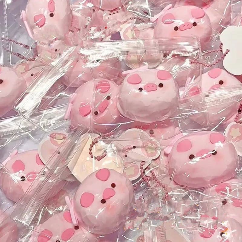 Simpatico Giocattolo Squishy a Forma di Maialino Rosa, Antistress a Lenta Risalita, Morbido Giocattolo Sensoriale per Bambini e Adulti