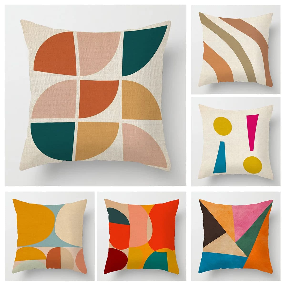 Decorazioni per la casa Fodera per cuscino con motivo geometrico decorativo con stampa digitale adatta per divano, camera da letto, auto