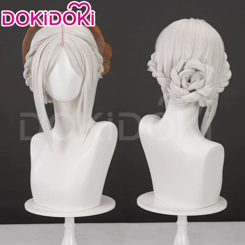 qq28LQThe Wig Game Bloodborne DokiDoki Donna Corta 35 cm Capelli di panino intrecciati La bambola Cosplay Berretto gratuito