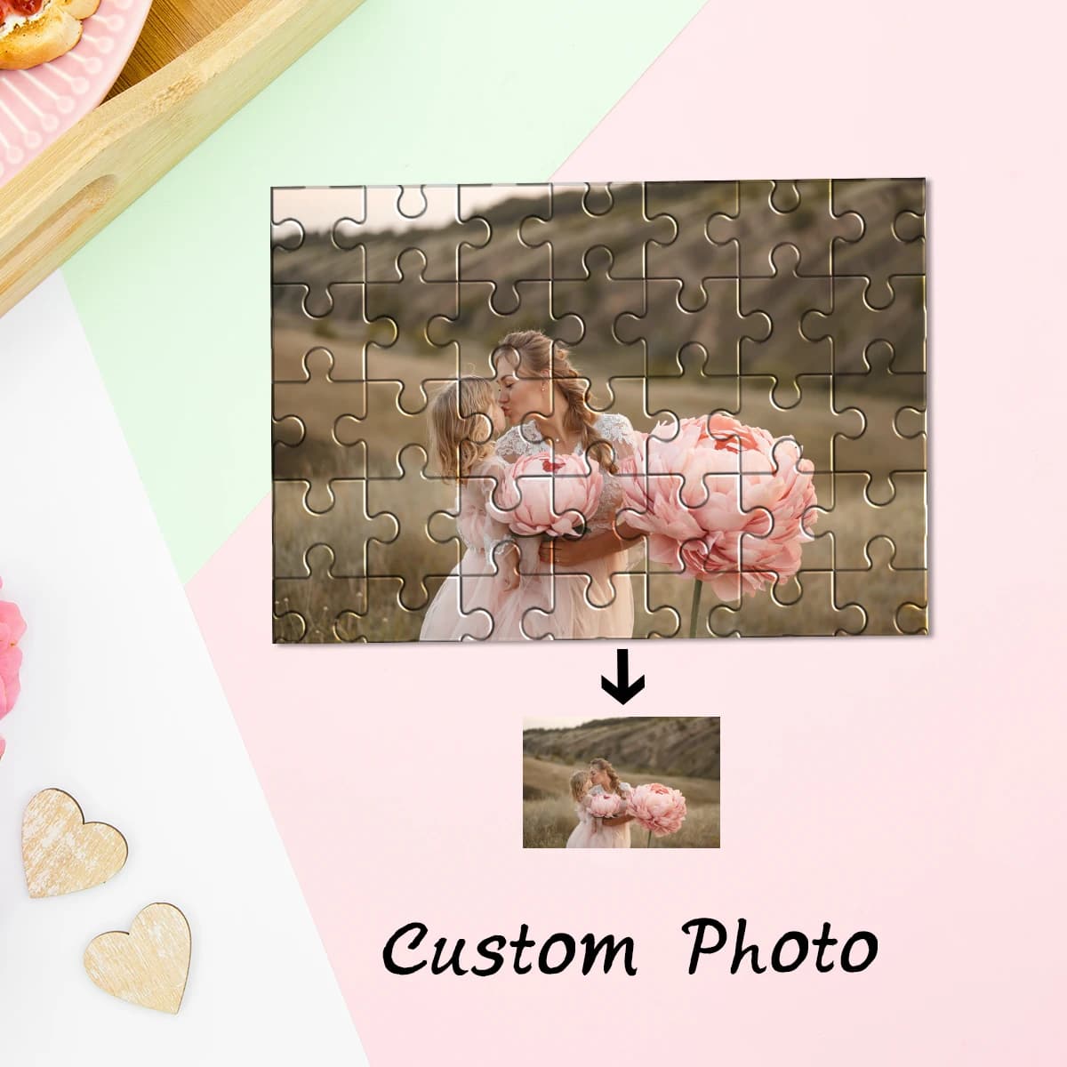 35/150/300/500/1000 pezzi Immagine personalizzata Foto personalizzabili Puzzle di decompressione personalizzati Puzzle personalizzati in foto