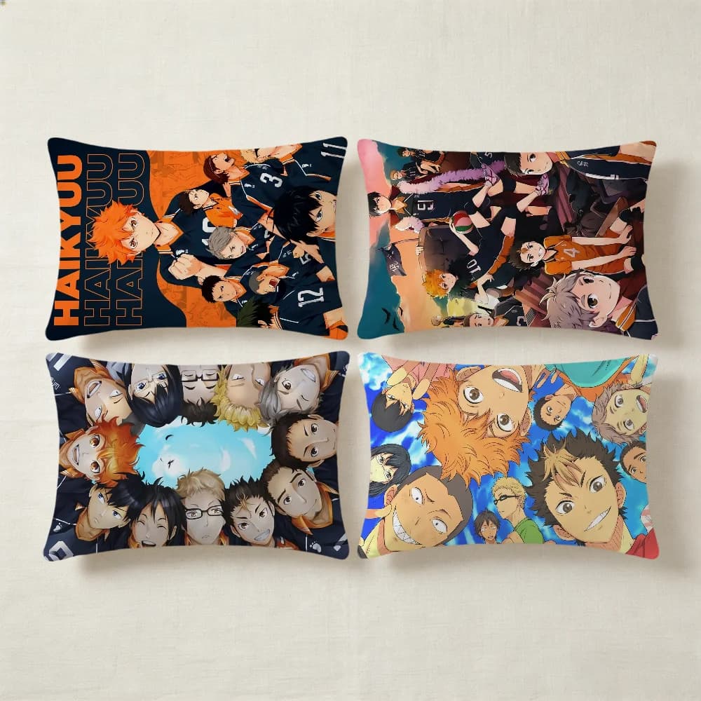 Fodera per cuscino anime H-Haikyuu-u, prodotto di successo, per divano, soggiorno, decorativa, bifacciale, morbida