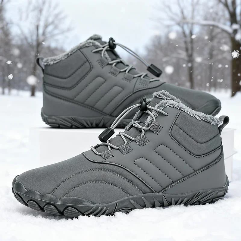 Stivali da Neve Invernali Scarpe da Uomo Stivali alla Caviglia Barefoot Unisex Sneakers da Neve Scarpe da Escursionismo Outdoor Stivali da Donna Caldi con Pelliccia
