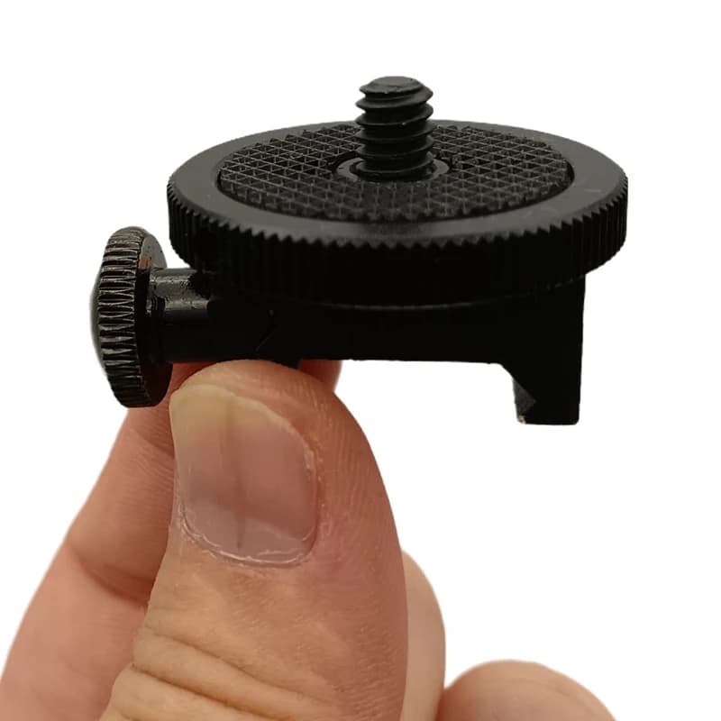 Picatinny tactical camera support with side rail from 21 mm to 25 mm Adapter for mounting on sports camera with 1/4 inch screw for Gopro hunting accessory