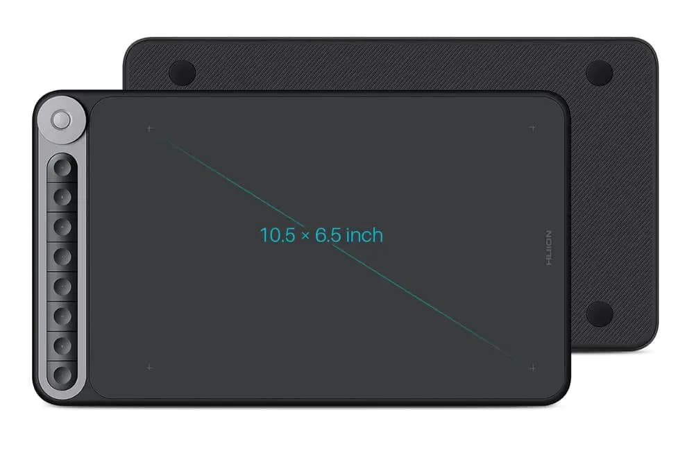 New Q620M Dial Controller Professional Interactive Digital Pen Drawing Design Wireless Graphic Tablet