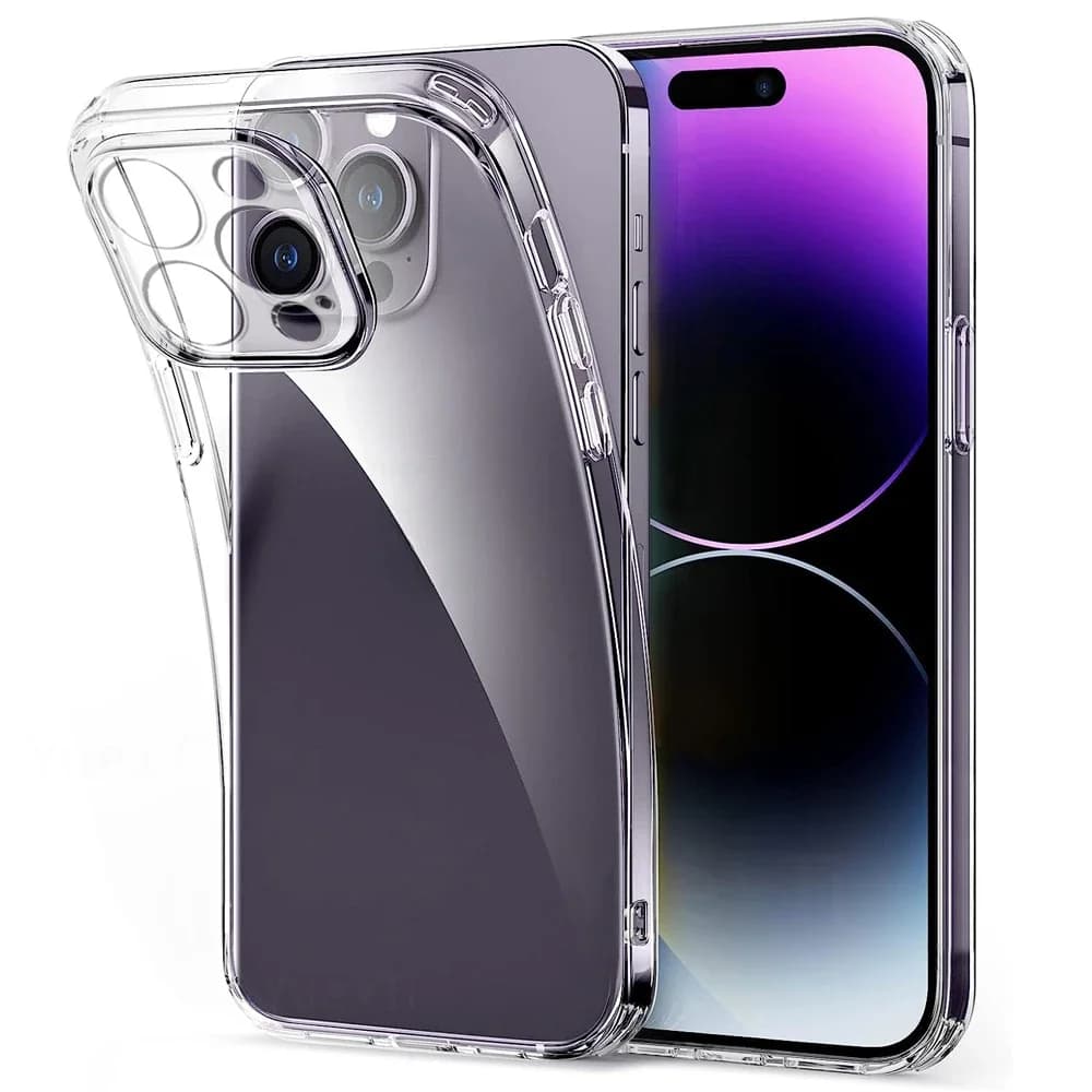 Clear Phone Casefor iPhone 16 15 Pro Max 11 12 13 14 15 Pro XS XR7 8 Plus Transparent Shockproof Cover Screen Protector Casing