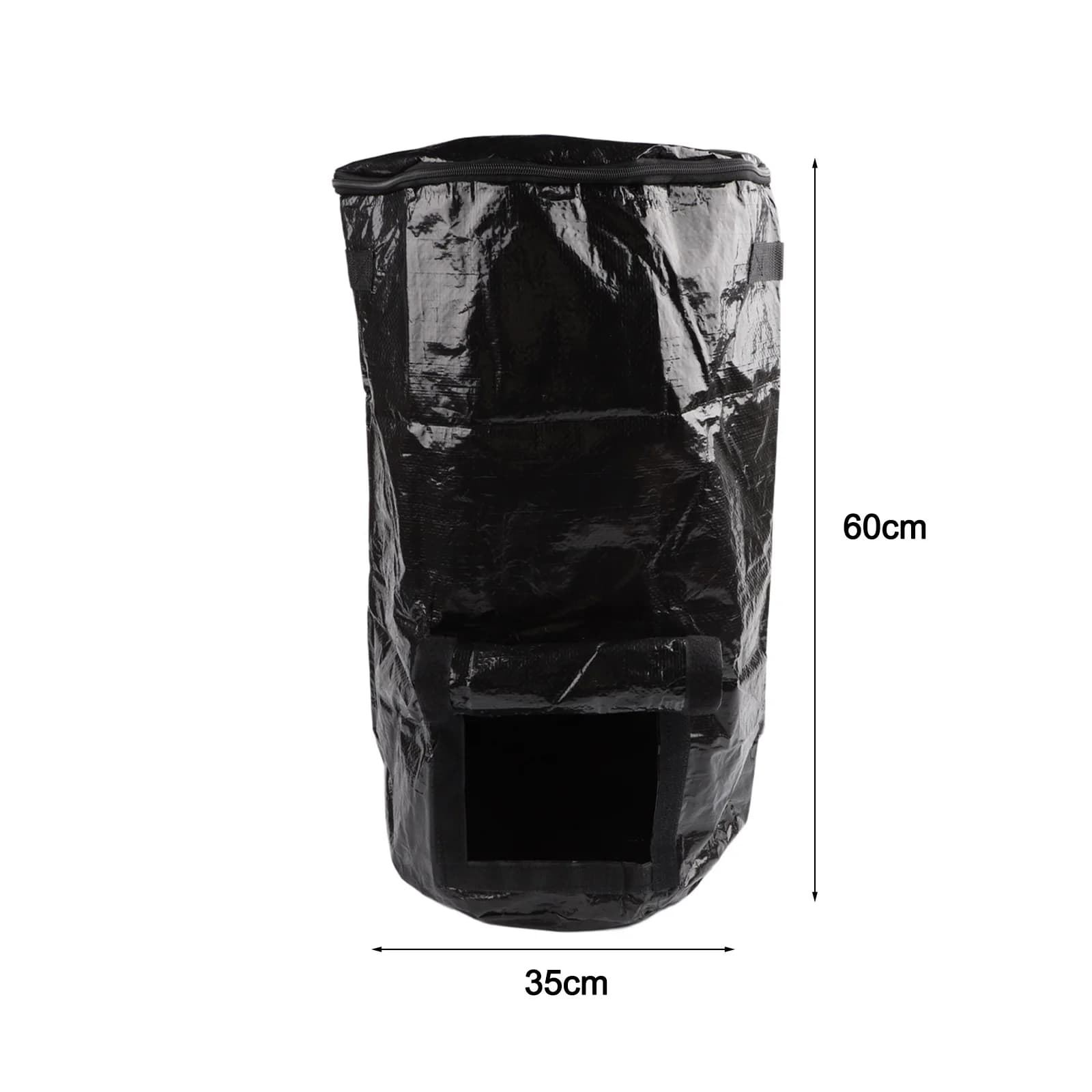 Outdoor Waste Disposal Reusable Compost Bag Easy-Access for top for zip Lightweight Compost Bin Portable Composting Solution