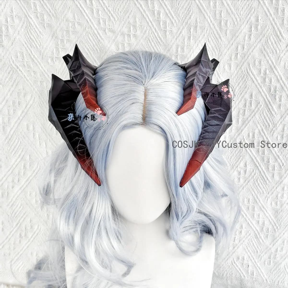 Arknights Saria Corner Headwear Necklace Earrings Prop Accessories 3D Printing Anime Cosplay Halloween