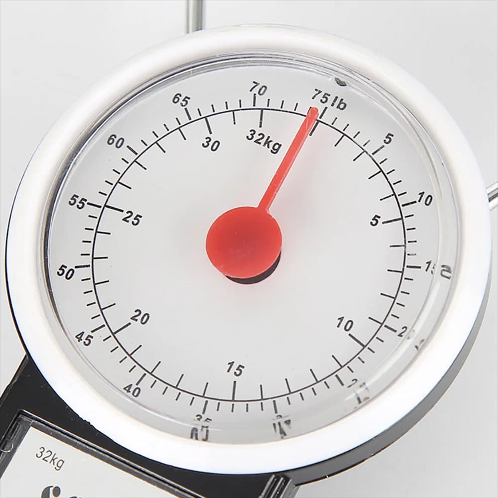 75 LB Portable Mechanical Dial Scale Hanging Kitchen Digital Scale Travel Luggage Weighing Multi-Purpose Scales with Tape Meas kitchen accessories