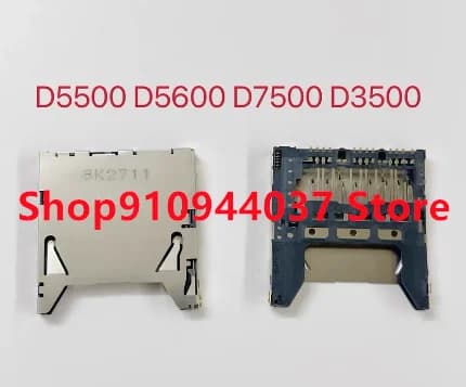 1 pz nuovo per Nikon D7500 D5500 D5600 SD Memory Card Slot Reader Assembly Camera ricambio di ricambio
