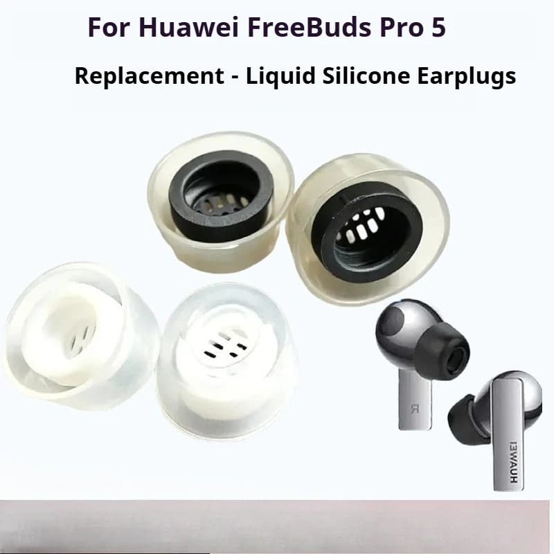 Gommini in Silicone Liquido per Auricolari HUAWEI Freebuds Pro 5, Punte per Cuffie Wireless Antiscivolo con Riduzione del Rumore
