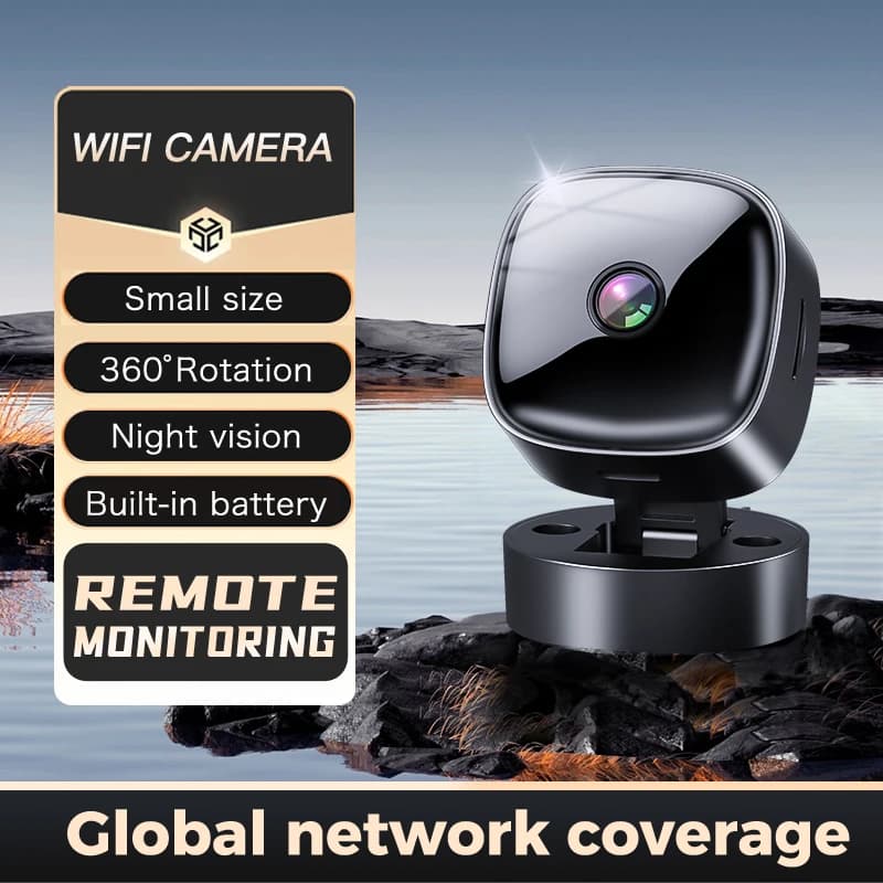 Telecamera Mini 4K HD Wi-Fi, Videocamera Wireless per Sicurezza e Monitoraggio Remoto, Videocamere per Sorveglianza Domestica Intelligente 2025