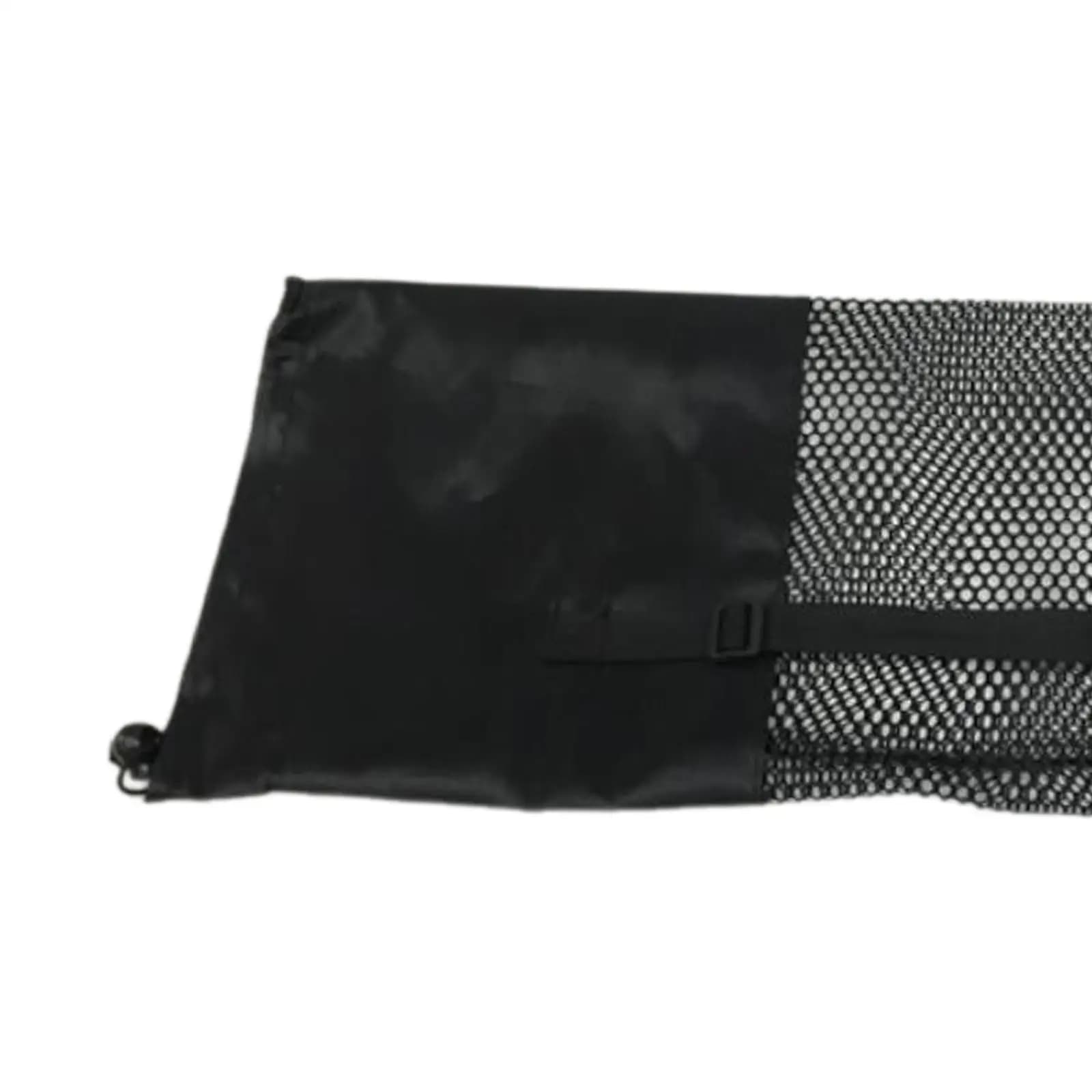 Netted Yoga Mat Storage Bag Drawstring Portable Backpack for Pilates Thick Yoga Mats Exercise Home