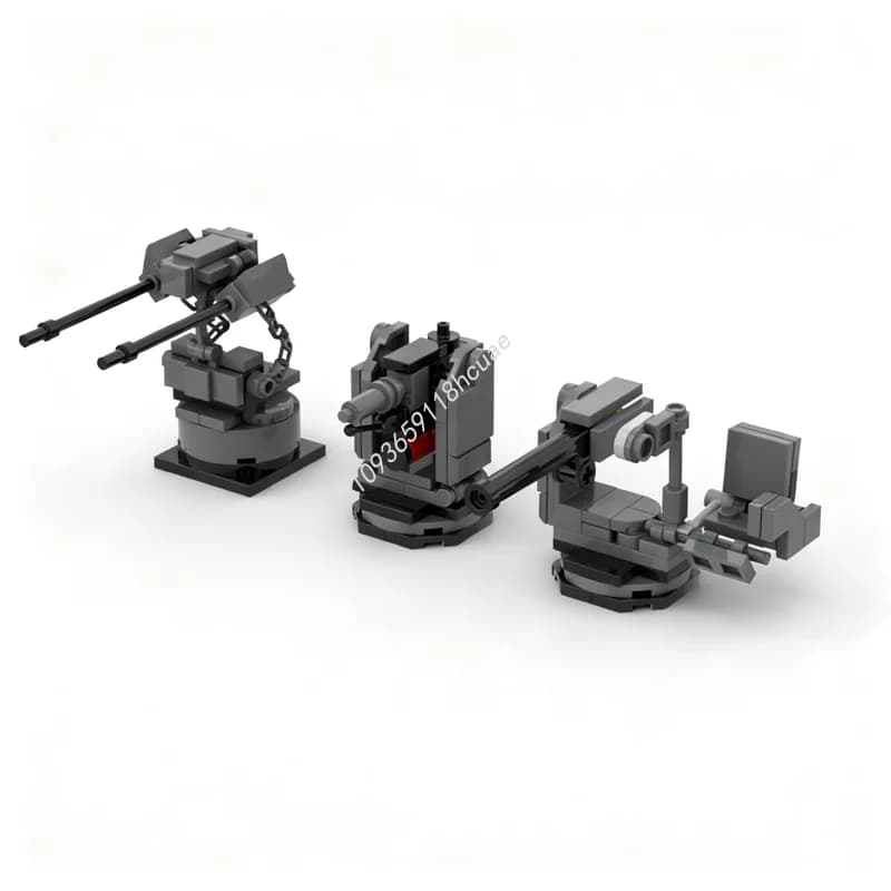 140 Pezzi MOC Icons Helldivers 2 Sentry Stratagems, Modello di Costruzione, Blocchi Architettonici, Regalo di Natale Educativo per Bambini