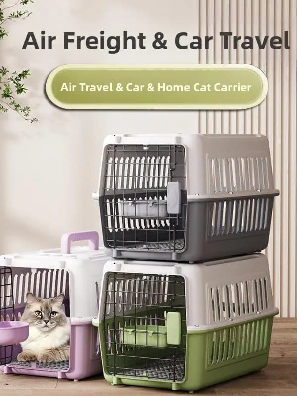 Borsa da trasporto per cani con gabbia per aereo portatile per animali domestici Scatola da trasporto per cani con gabbia portatile per cani da viaggio all'aperto