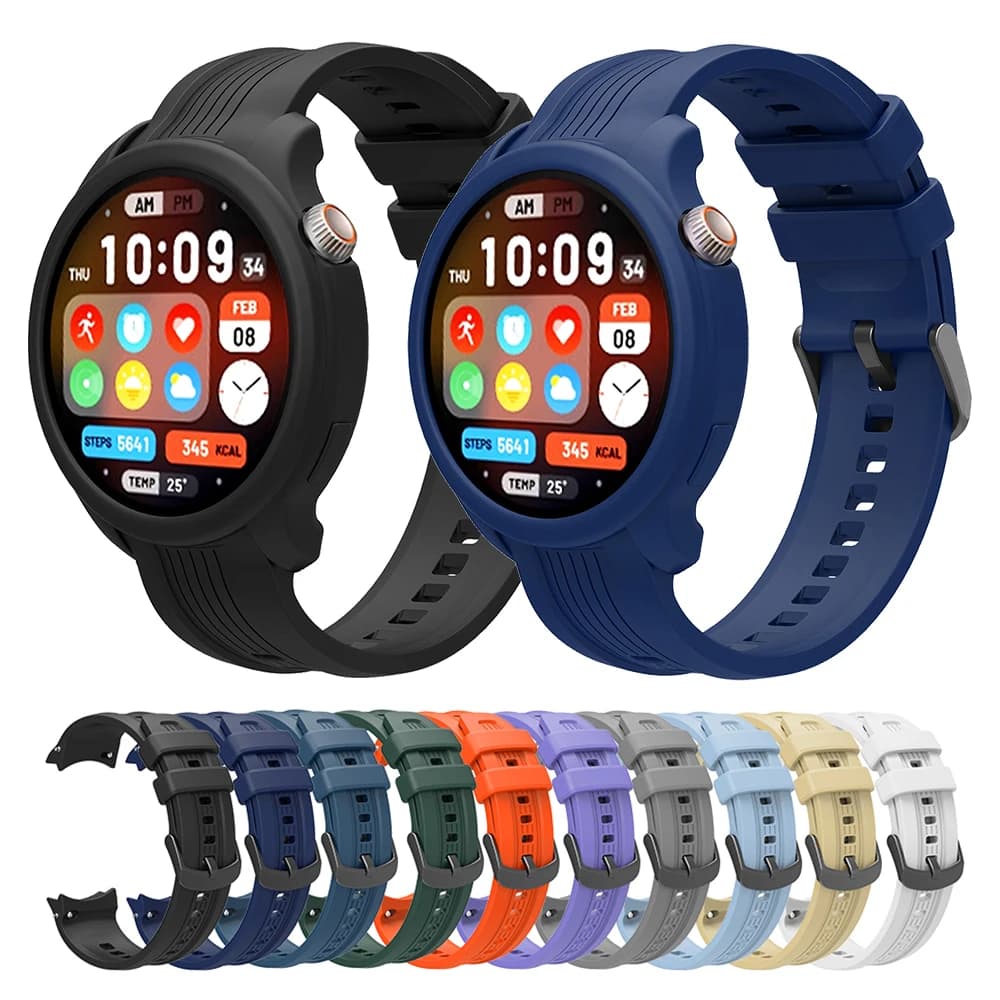 Cinturino in silicone per cinturino Huami Amazfit Balance Smart Watch + custodia protettiva
