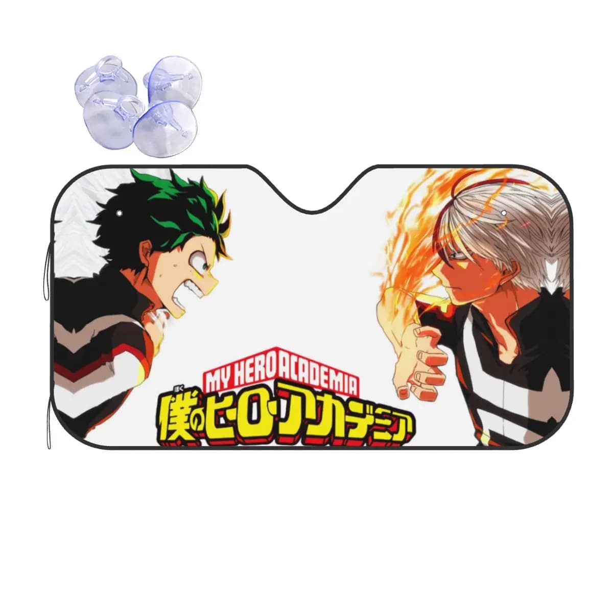 My Hero Academia Parabrezza Parasole Copertura divertente Blocco anteriore Finestra Finestra per auto Copertura per parabrezza Coperture per auto