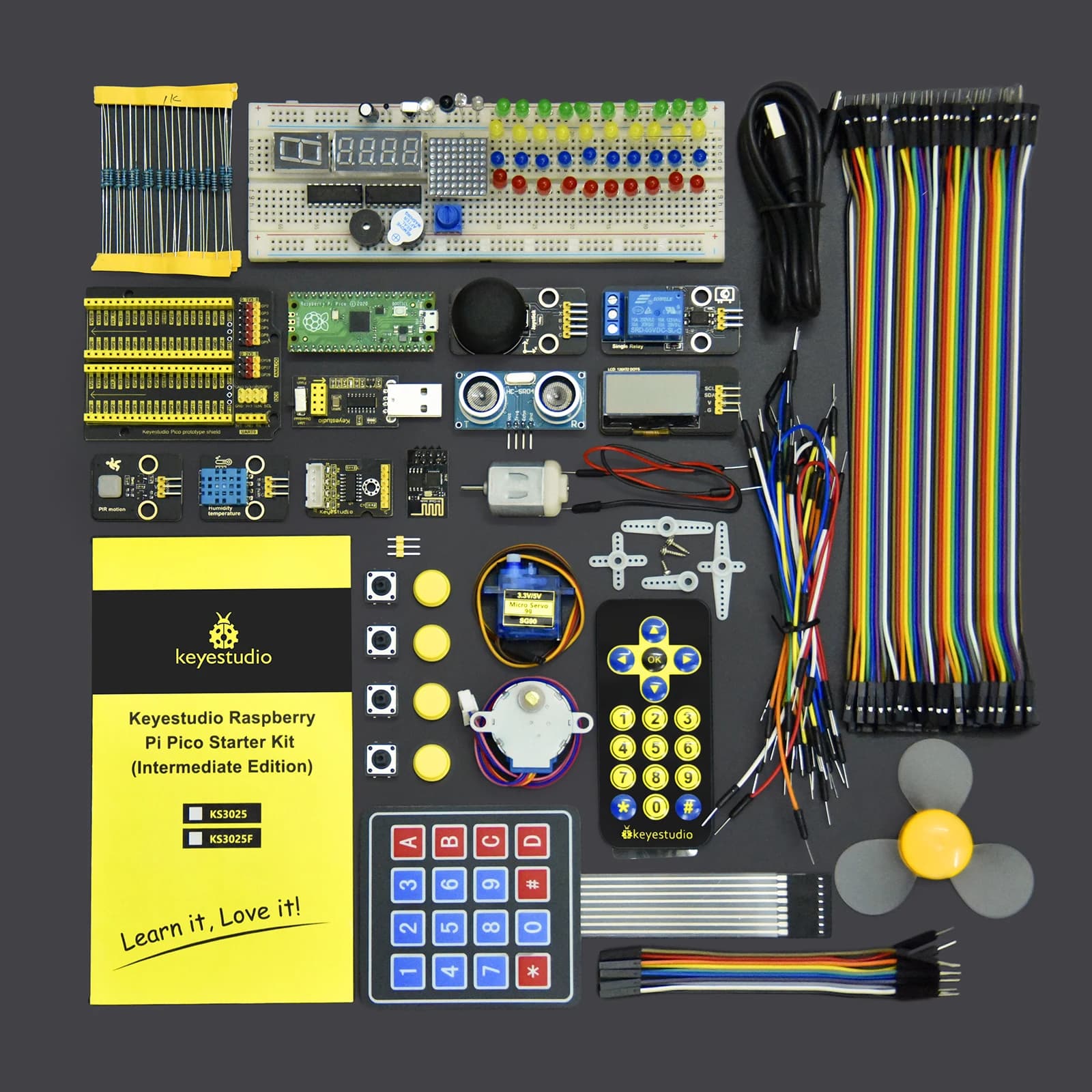 Kidsbits Raspberry Pi Pico Advanced Starter Kit Compatibile Lego Blocchi Per Raspberry Pi Pico 95 Progetti Tutorial Codice Python